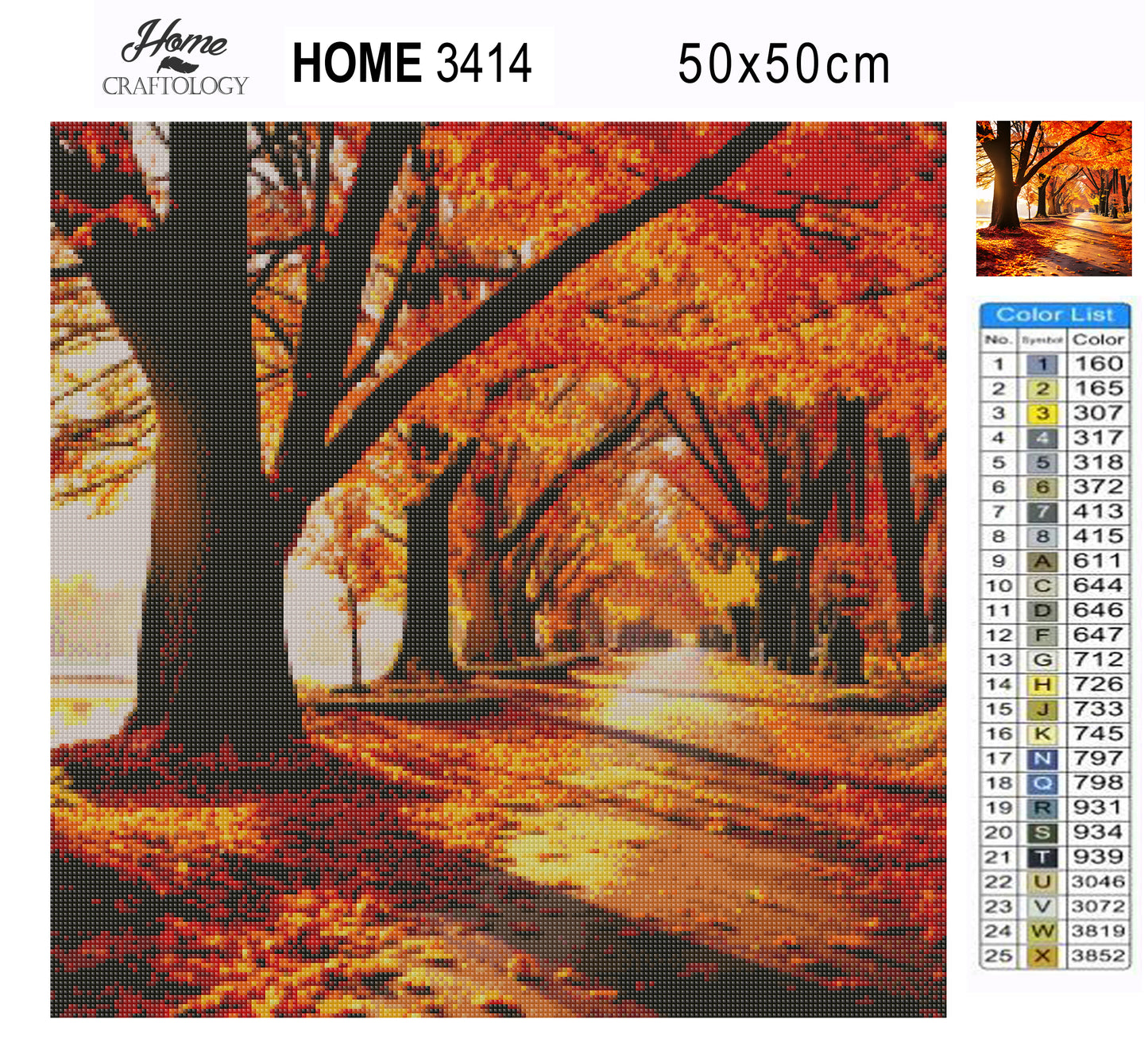 Walk along the Trees - Exclusive Premium Diamond Painting Kit