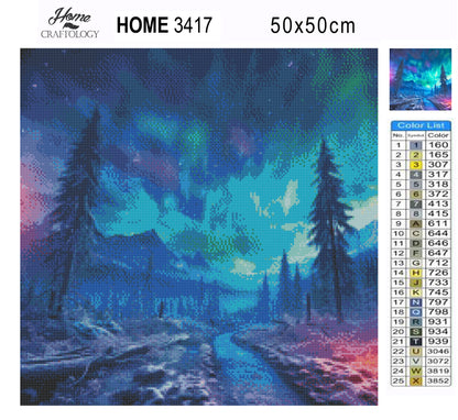 Foggy Forest - Exclusive Premium Diamond Painting Kit