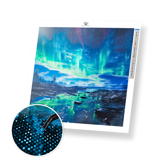 Lights Reflection - Exclusive Premium Diamond Painting Kit