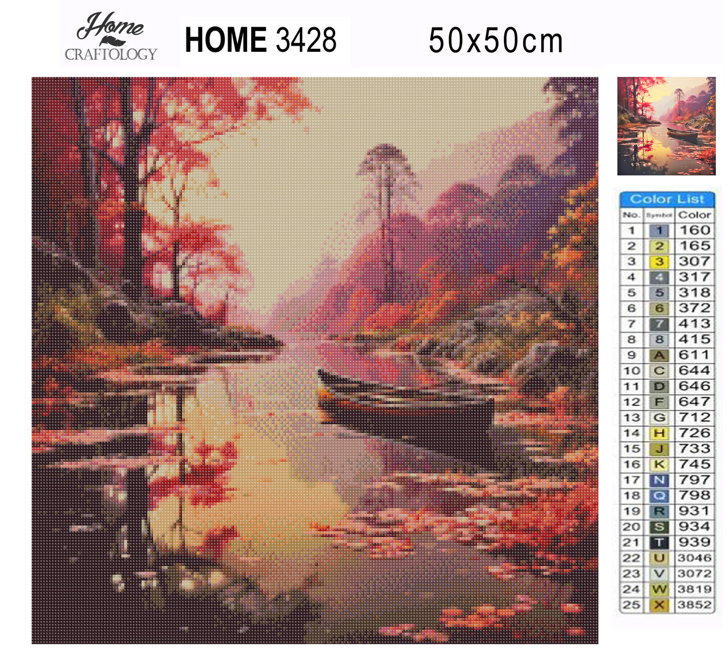 Peaceful Lake - Exclusive Premium Diamond Painting Kit