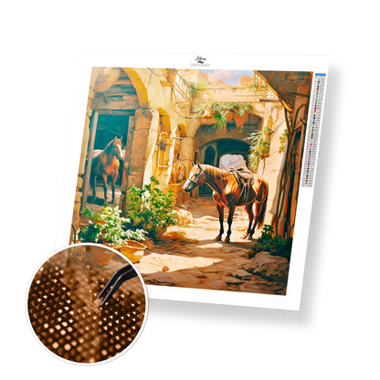 Horse Stable - Exclusive Premium Diamond Painting Kit