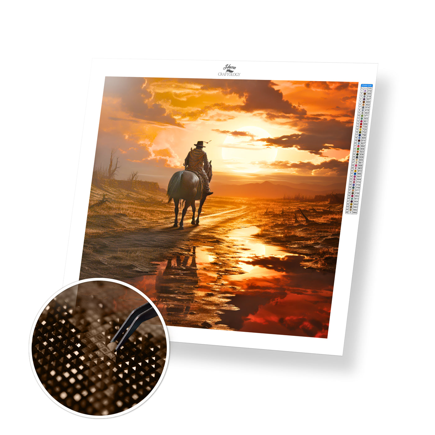 New! Traveling Cowboy - Premium Diamond Painting Kit