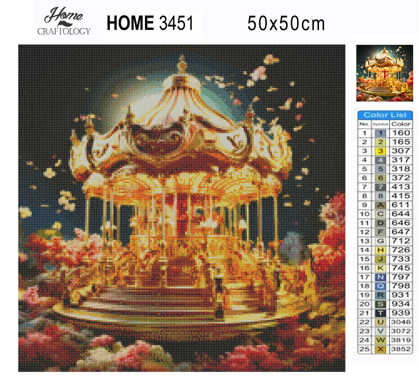 Glowing Carousel - Exclusive Premium Diamond Painting Kit