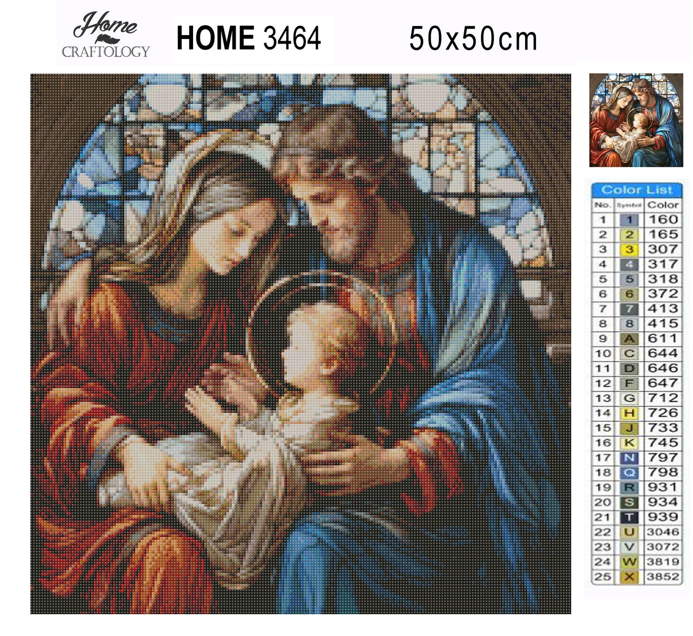 New! The Holy Family - Premium Diamond Painting Kit