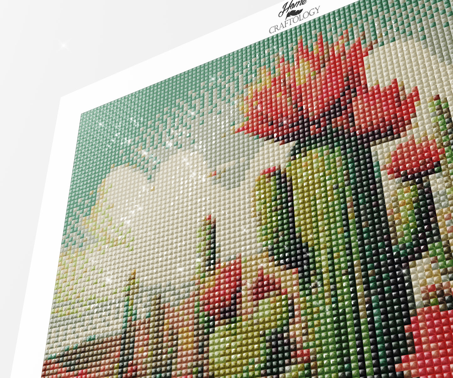 Cactus with Flowers - Exclusive Premium Diamond Painting Kit