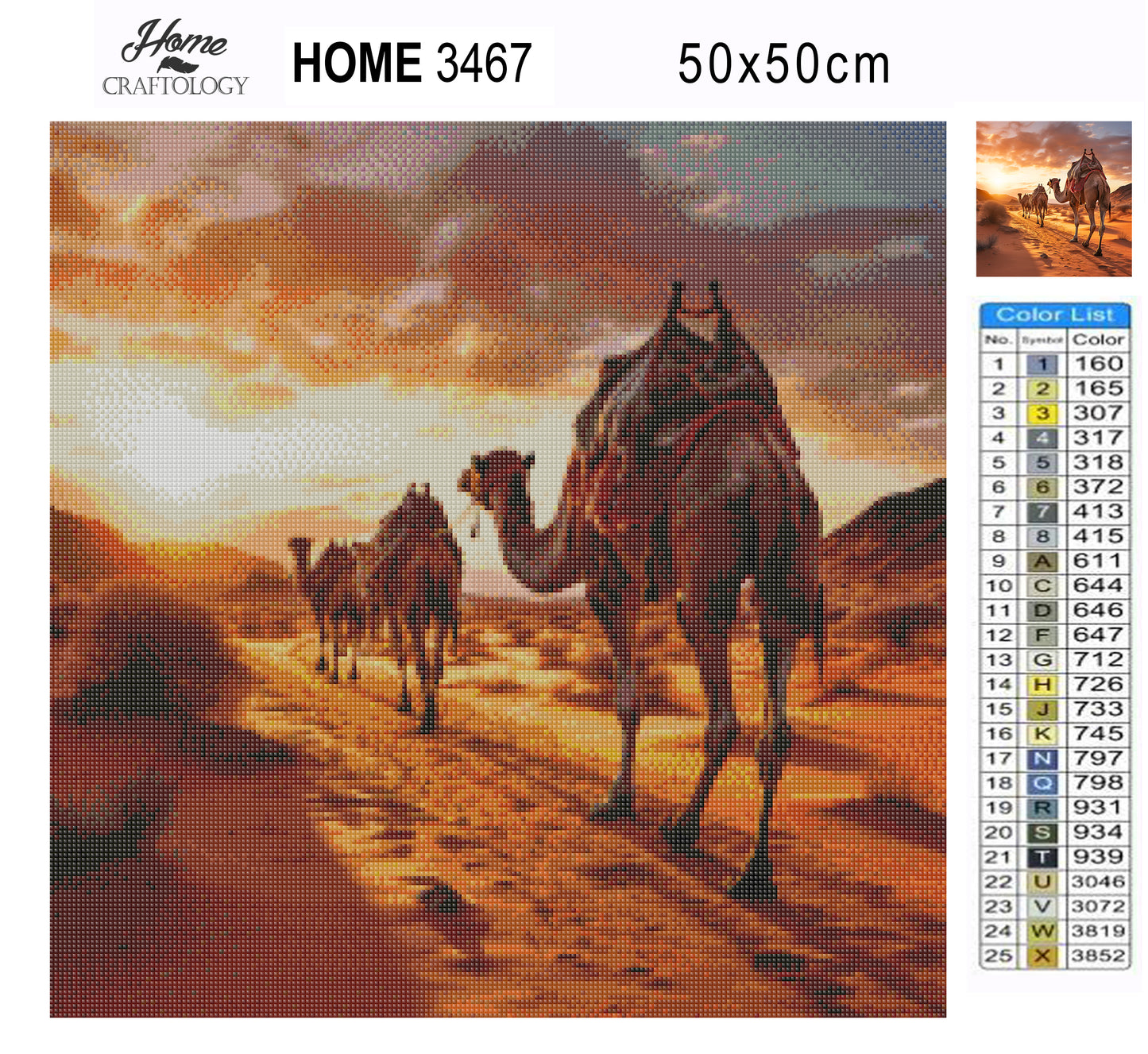 Camel Crossing - Exclusive Premium Diamond Painting Kit