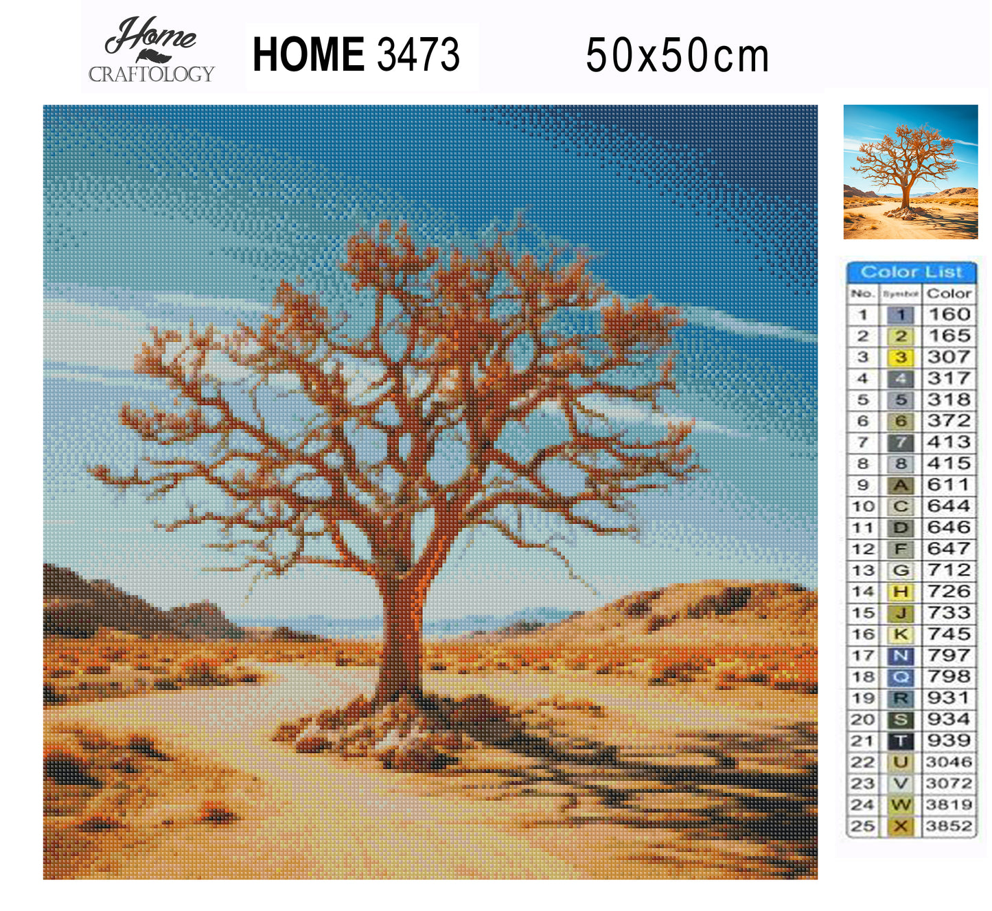 Lone Tree - Exclusive Premium Diamond Painting Kit