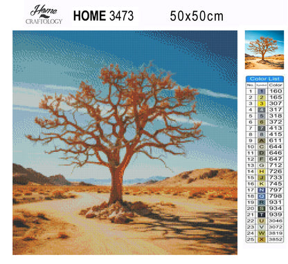 Lone Tree - Exclusive Premium Diamond Painting Kit