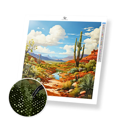 New! Small Desert Stream - Premium Diamond Painting Kit