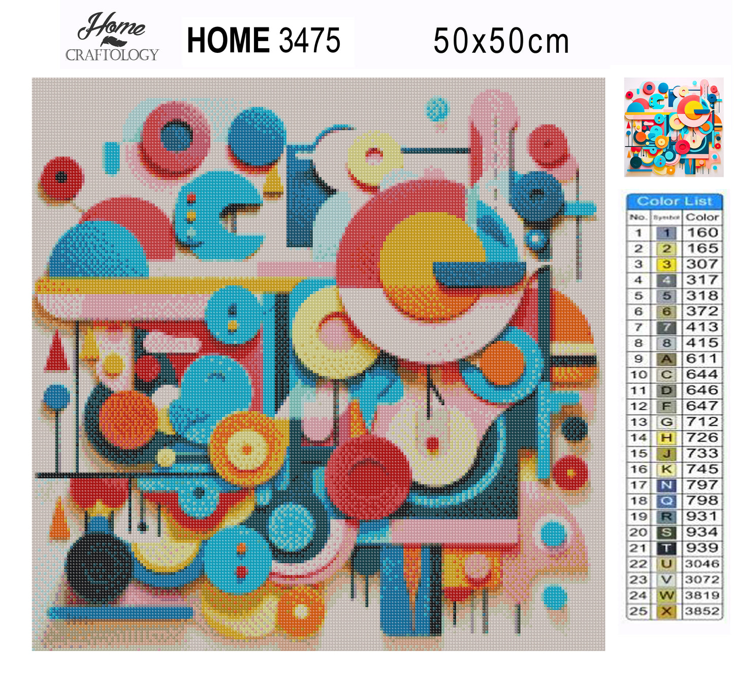 Abstract Shapes - Exclusive Premium Diamond Painting Kit