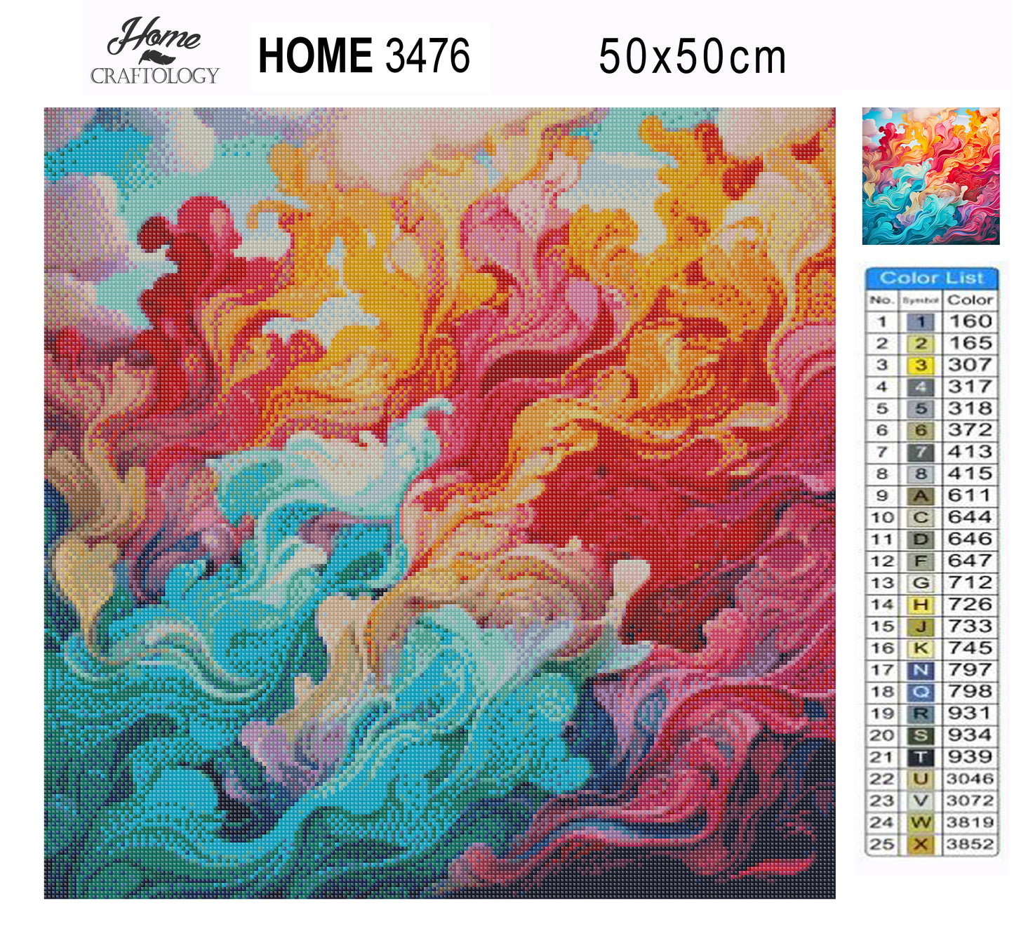 Clouds Abstract - Exclusive Premium Diamond Painting Kit