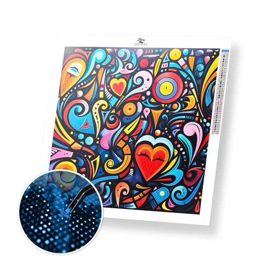 Cute Abstract Images - Exclusive Premium Diamond Painting Kit