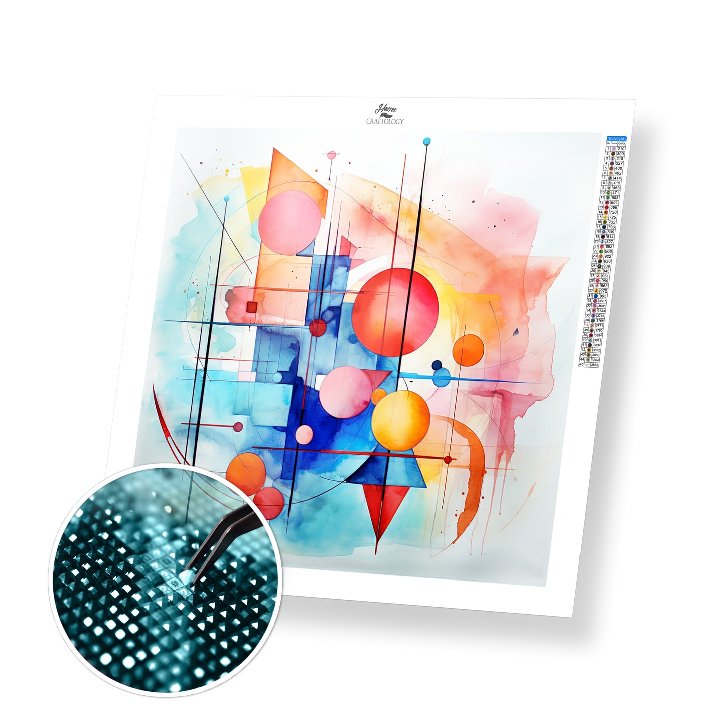 Lines and Shapes - Exclusive Premium Diamond Painting Kit