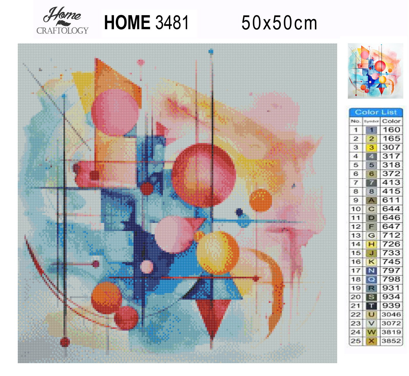 New! Lines and Shapes - Premium Diamond Painting Kit