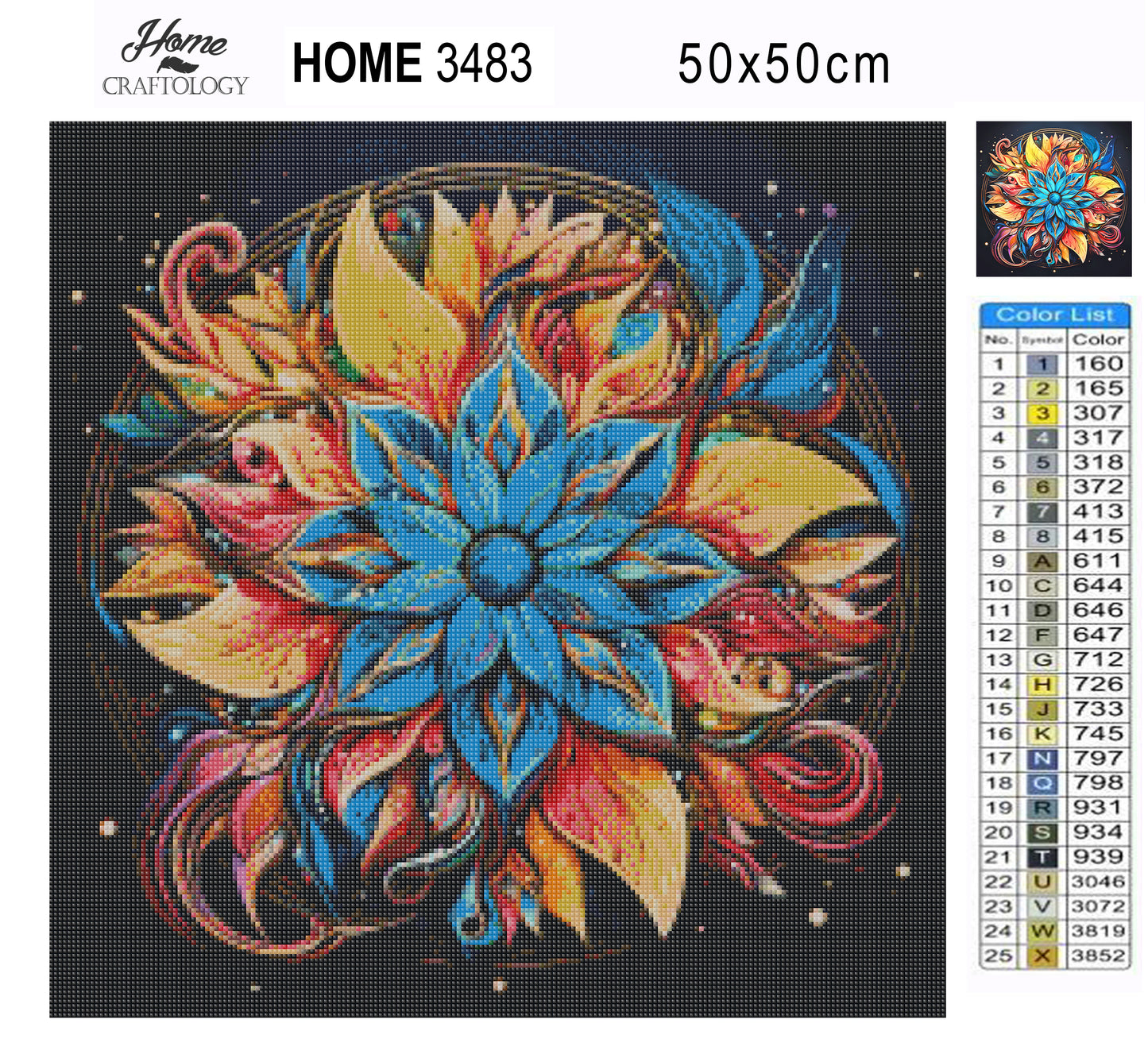 Sparkling Flower Mandala - Exclusive Premium Diamond Painting Kit