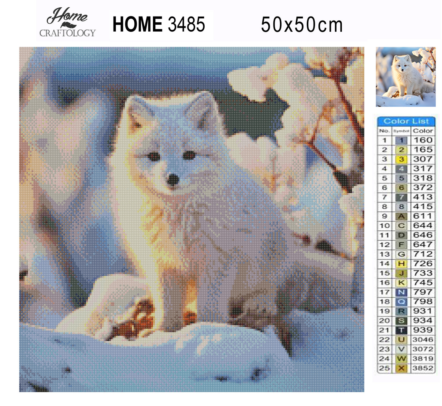 Arctic Fox - Exclusive Premium Diamond Painting Kit