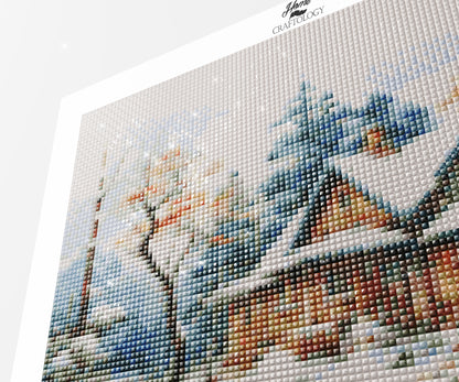 House in Snow - Exclusive Premium Diamond Painting Kit