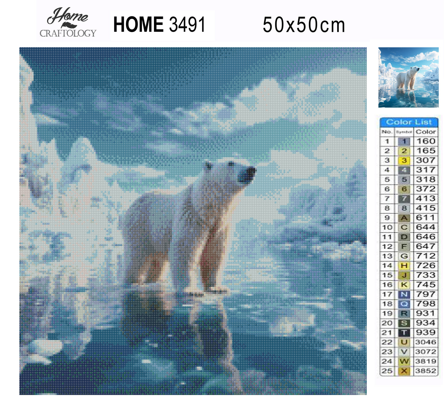 Polar Bear - Exclusive Premium Diamond Painting Kit