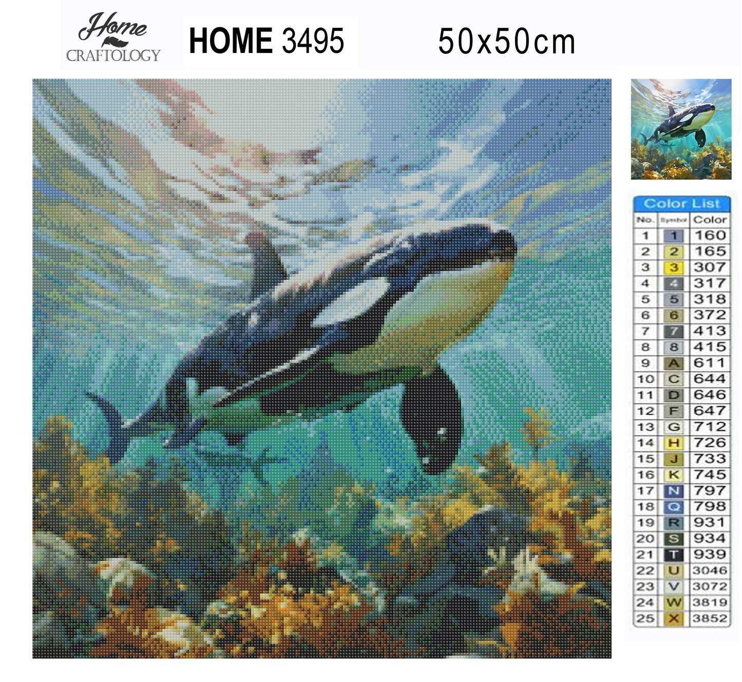 Adult Orca - Exclusive Premium Diamond Painting Kit