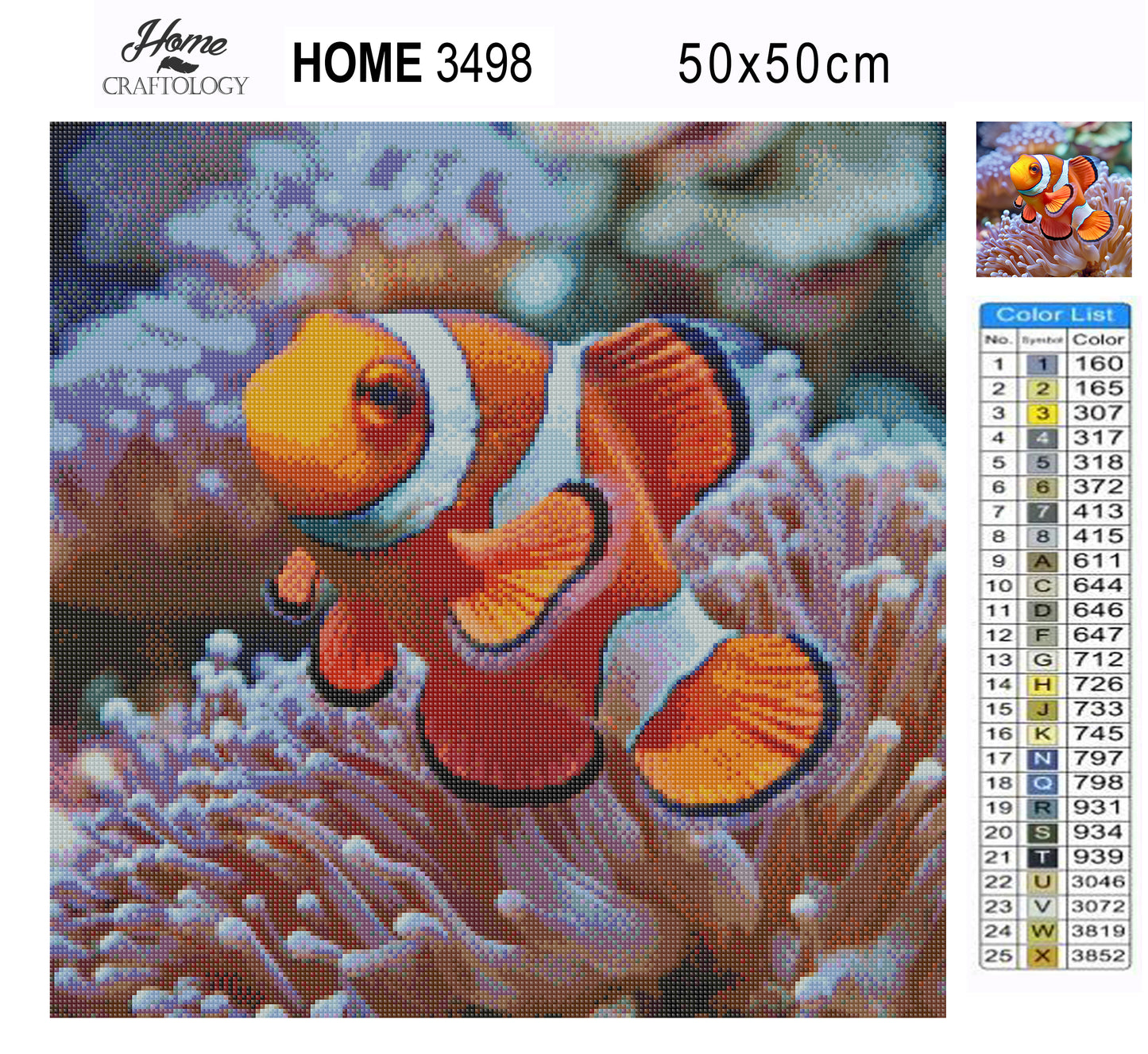 Clown Fish - Exclusive Premium Diamond Painting Kit