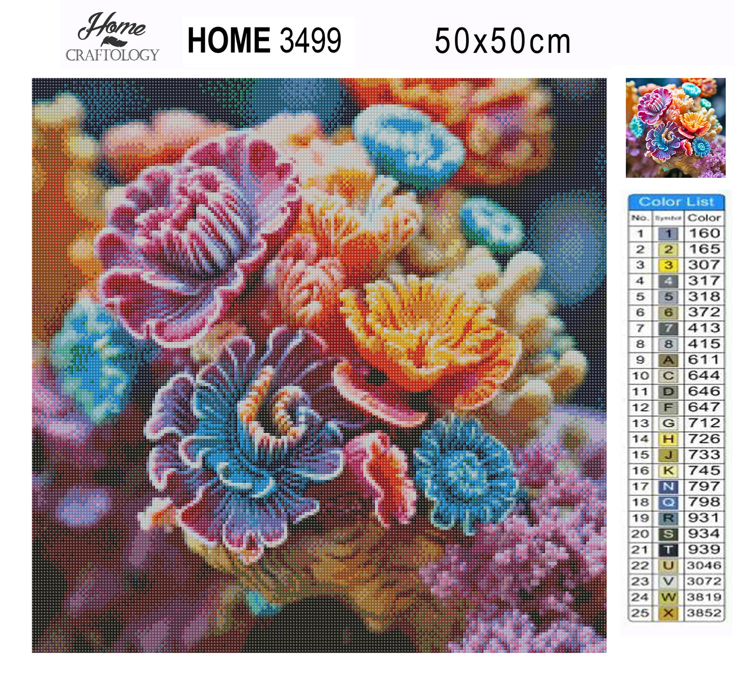 Corals - Exclusive Premium Diamond Painting Kit