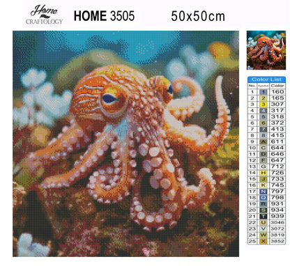 Octopus - Exclusive Premium Diamond Painting Kit