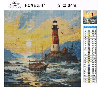 Lighthouse Painting - Exclusive Premium Diamond Painting Kit