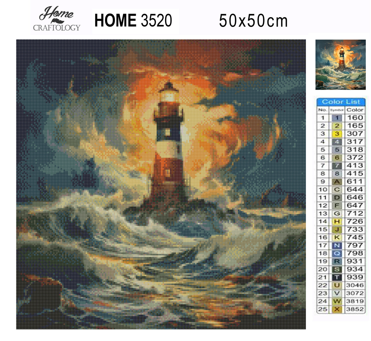 New! Stormy Seas - Exclusive Premium Diamond Painting Kit