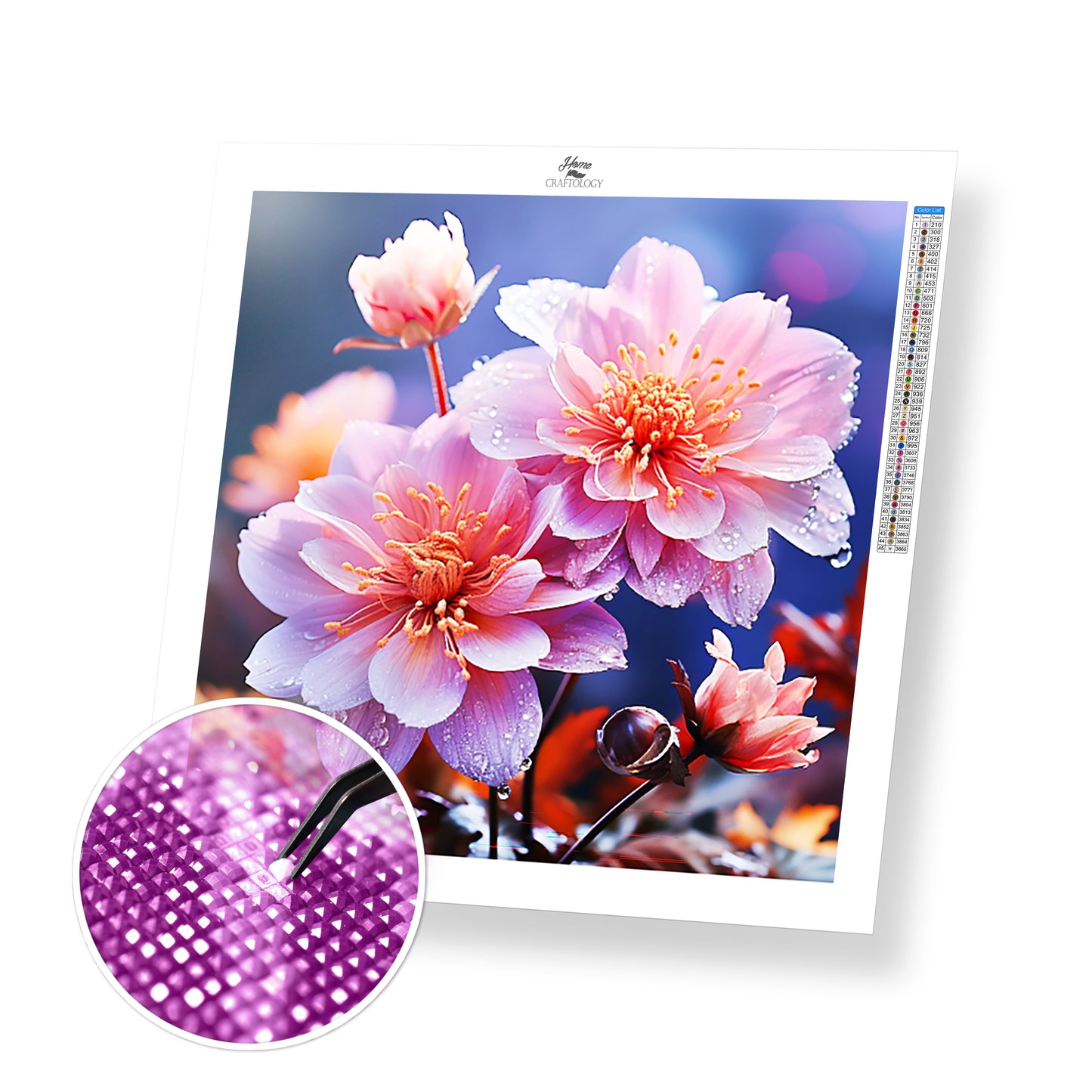 New! Flower Close-up - Exclusive Premium Diamond Painting Kit