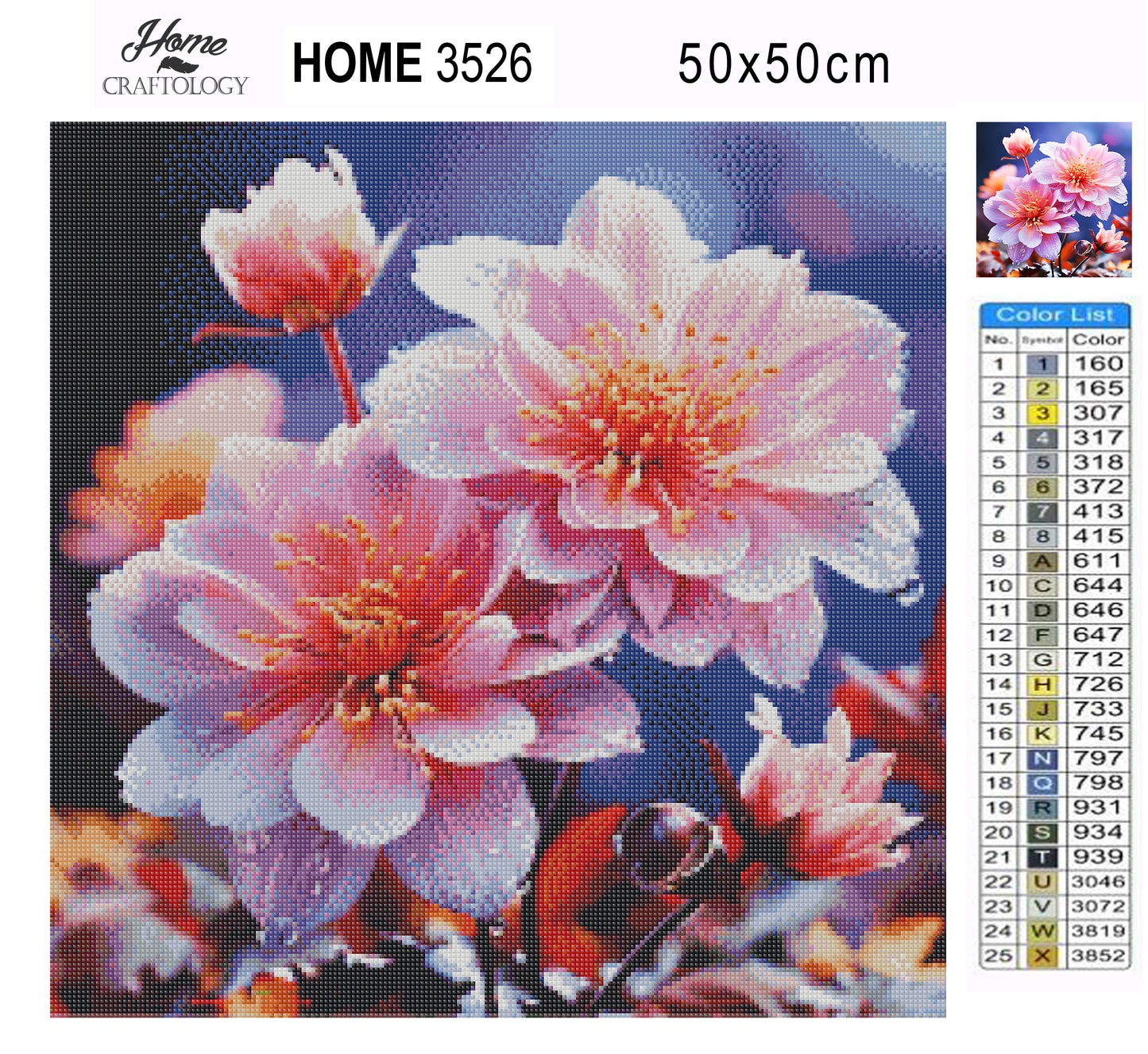 New! Flower Close-up - Exclusive Premium Diamond Painting Kit