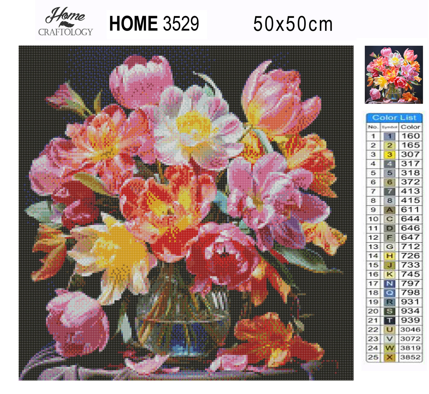 New! Tulips in a Vase - Exclusive Premium Diamond Painting Kit