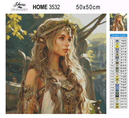 New! Elf Princess - Exclusive Premium Diamond Painting Kit