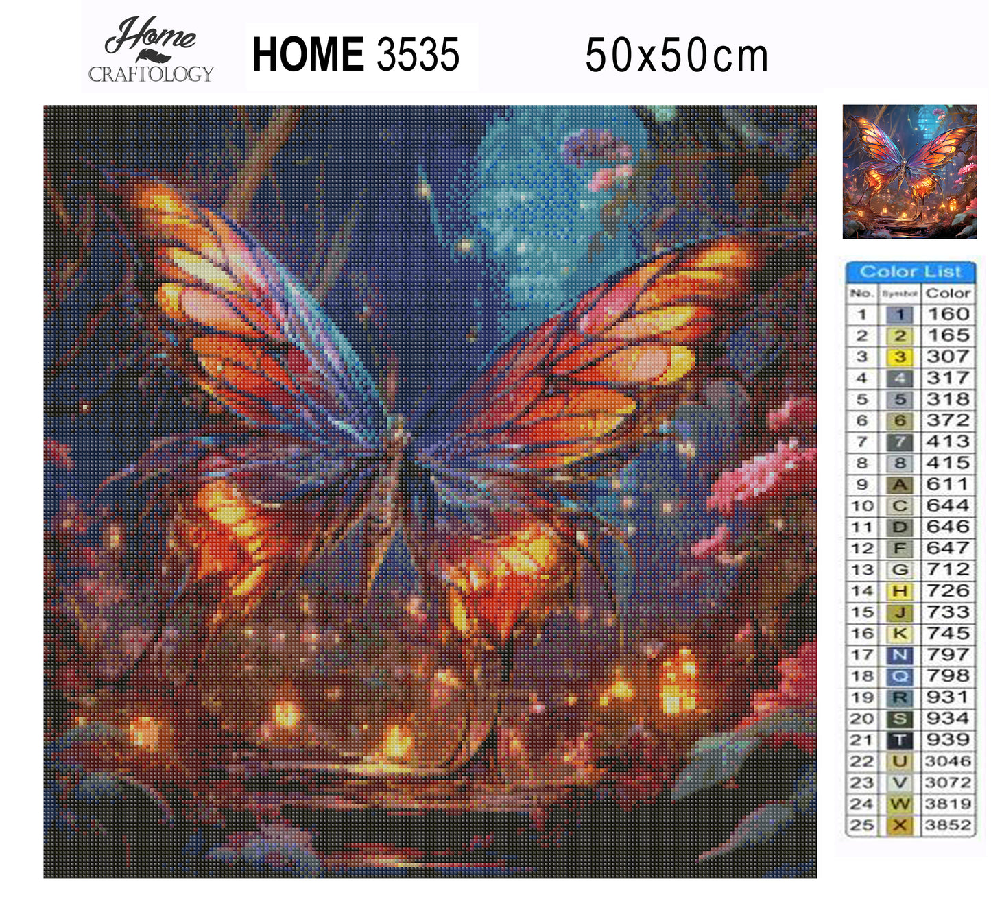 New! Magical Butterfly - Exclusive Premium Diamond Painting Kit