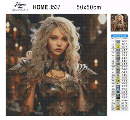 New! Pretty Warrior - Exclusive Premium Diamond Painting Kit