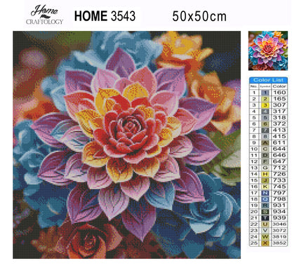 Different Shades of Petals - Exclusive Premium Diamond Painting Kit