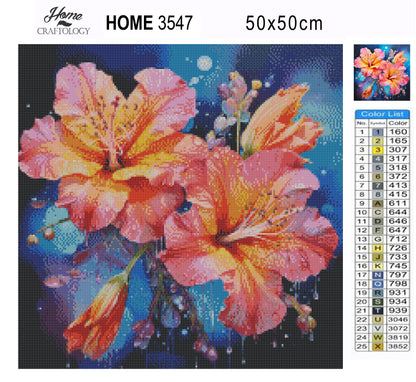 Hibiscus - Exclusive Premium Diamond Painting Kit