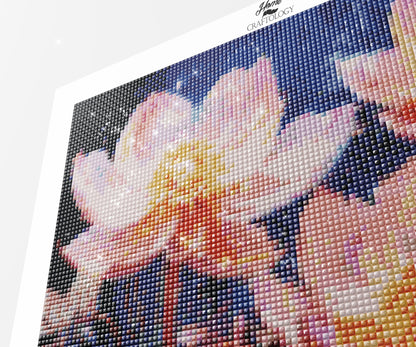 Sparkling Flowers - Exclusive Premium Diamond Painting Kit