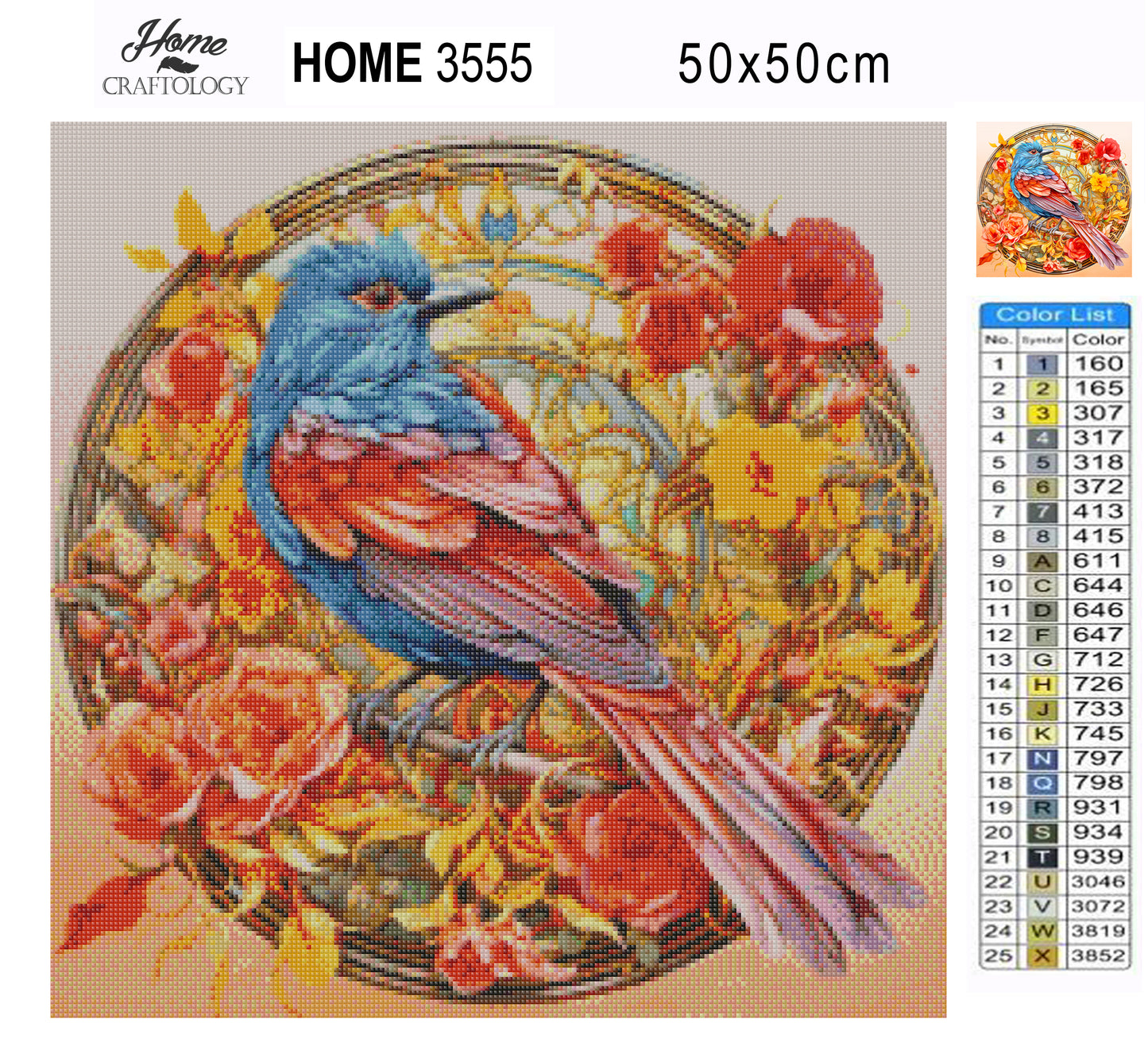 New! Bird Mandala - Exclusive Premium Diamond Painting Kit