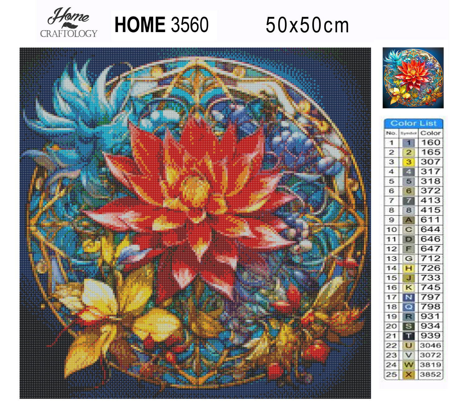 New! Lotus Mandala - Exclusive Premium Diamond Painting Kit