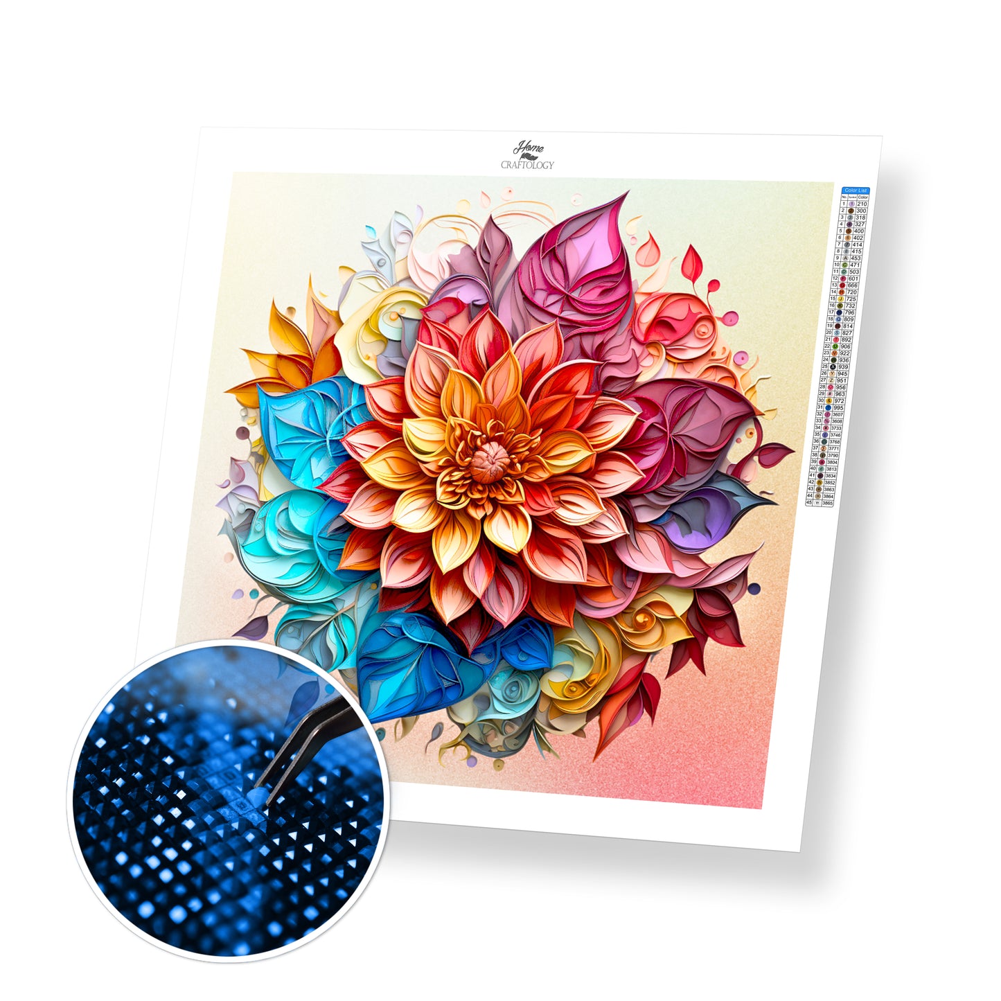 Petal Mandala - Exclusive Premium Diamond Painting Kit