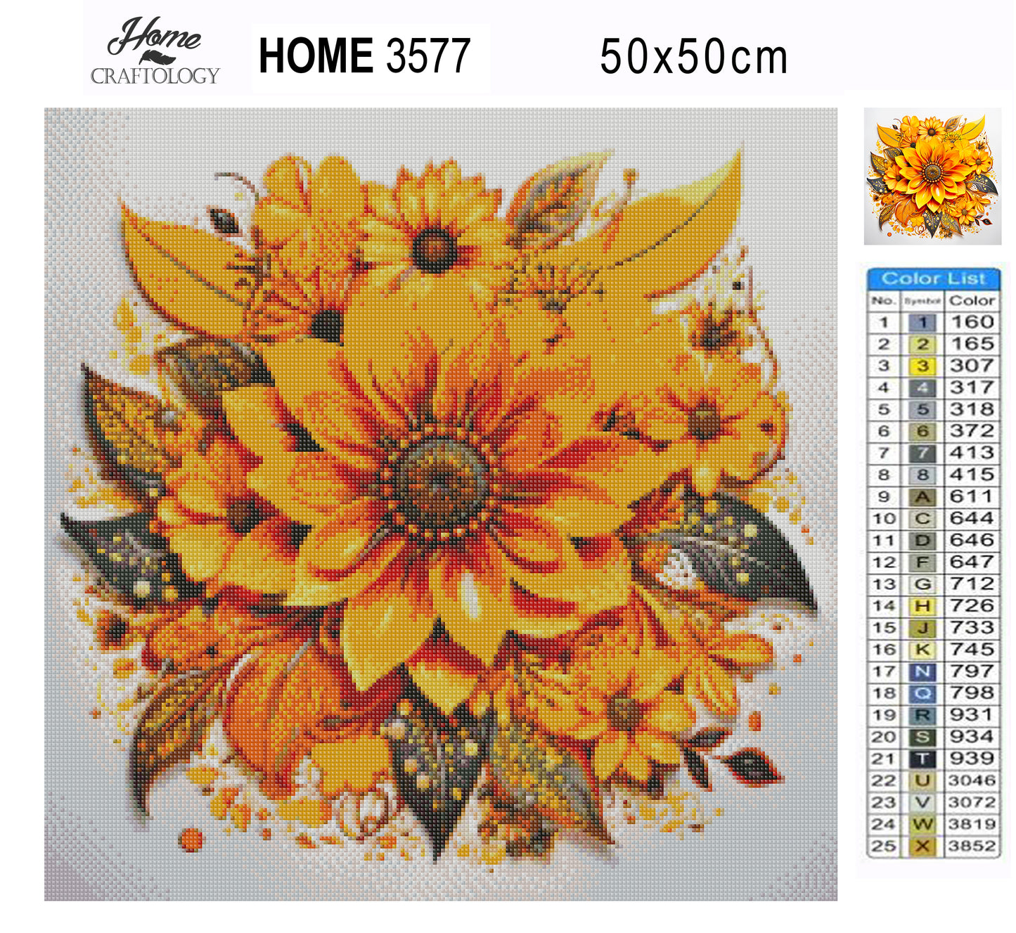 Yellow Flower Mandala - Exclusive Premium Diamond Painting Kit