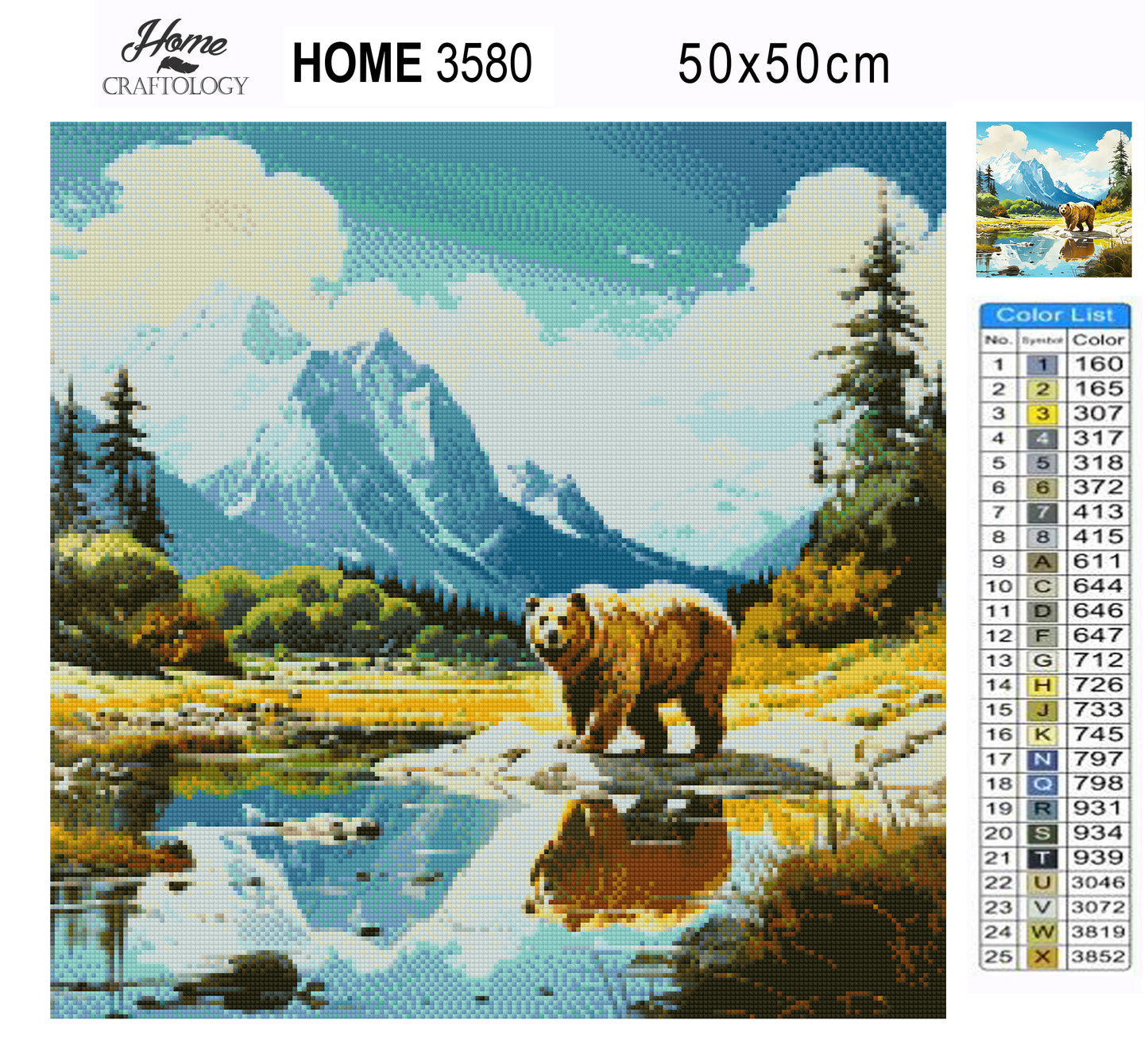 New! Bear with a View - Exclusive Premium Diamond Painting Kit