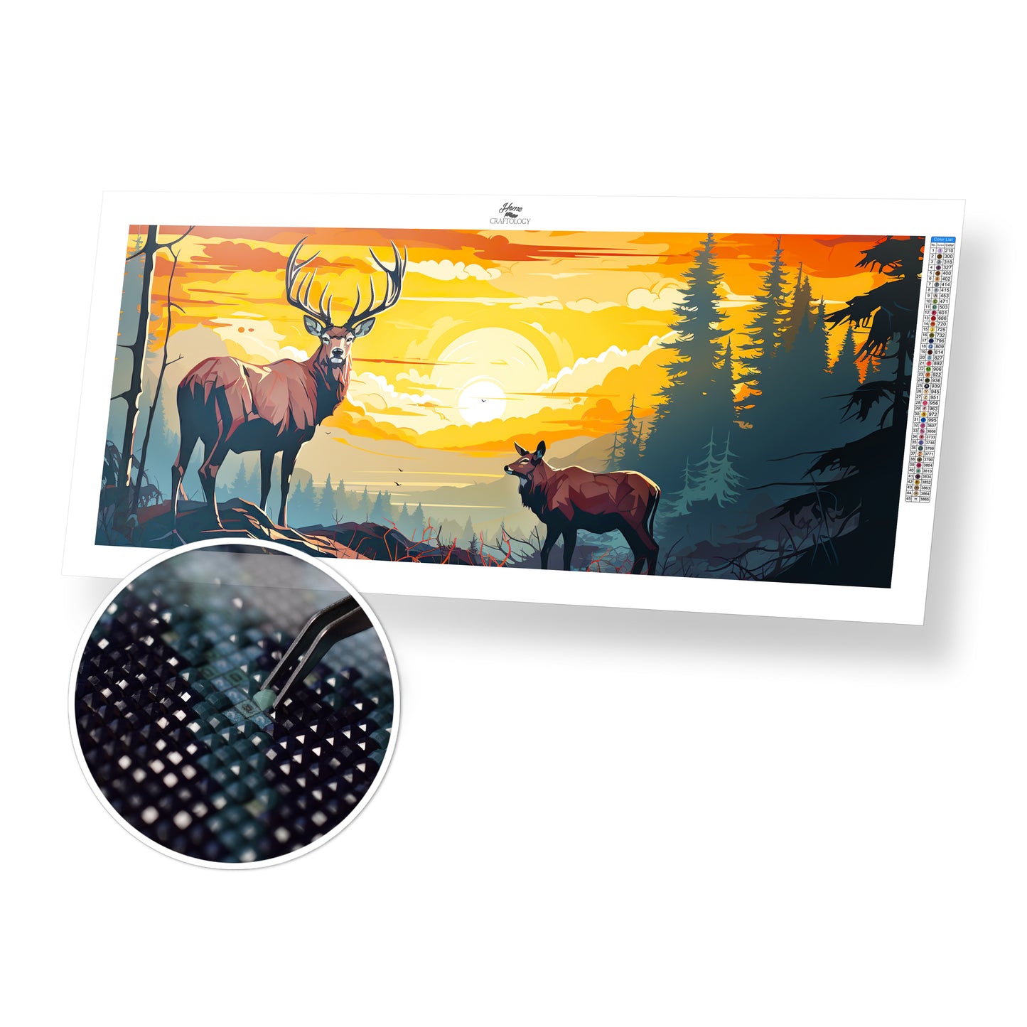 New! Wild Sunset - Exclusive Premium Diamond Painting Kit