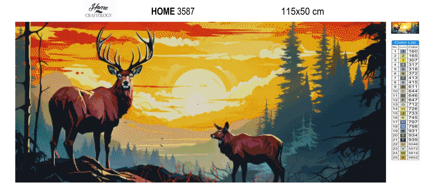 New! Wild Sunset - Exclusive Premium Diamond Painting Kit