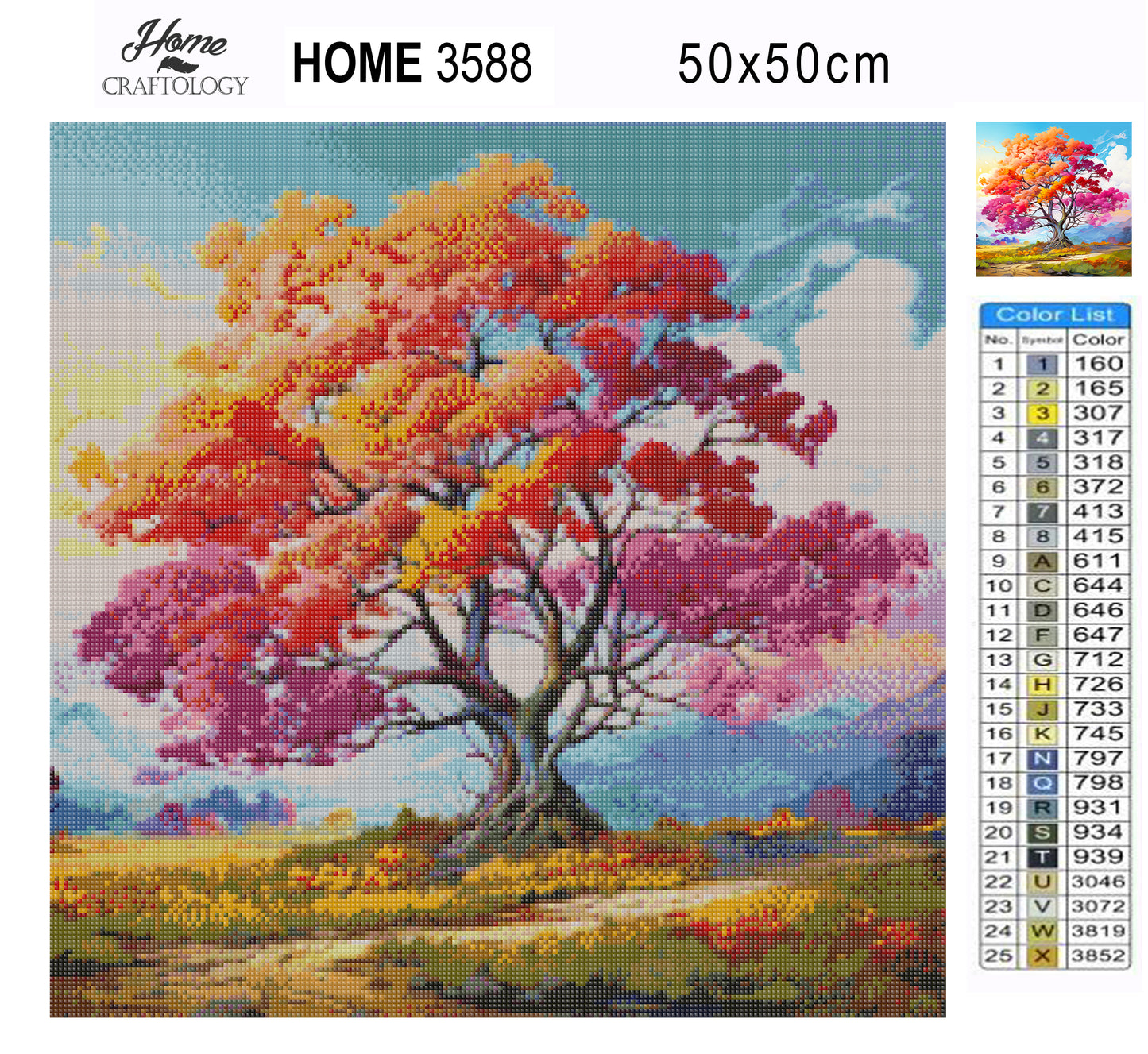 Blooming Tree - Exclusive Premium Diamond Painting Kit