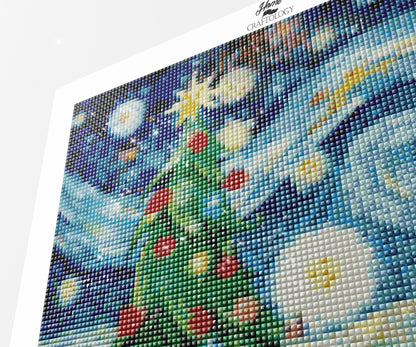 New! Christmas Starry Night - Exclusive Premium Diamond Painting Kit