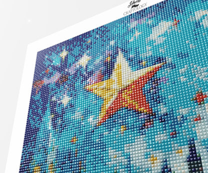 New! Village Under the Stars - Exclusive Premium Diamond Painting Kit