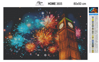 New! New Year in London - Exclusive Premium Diamond Painting Kit