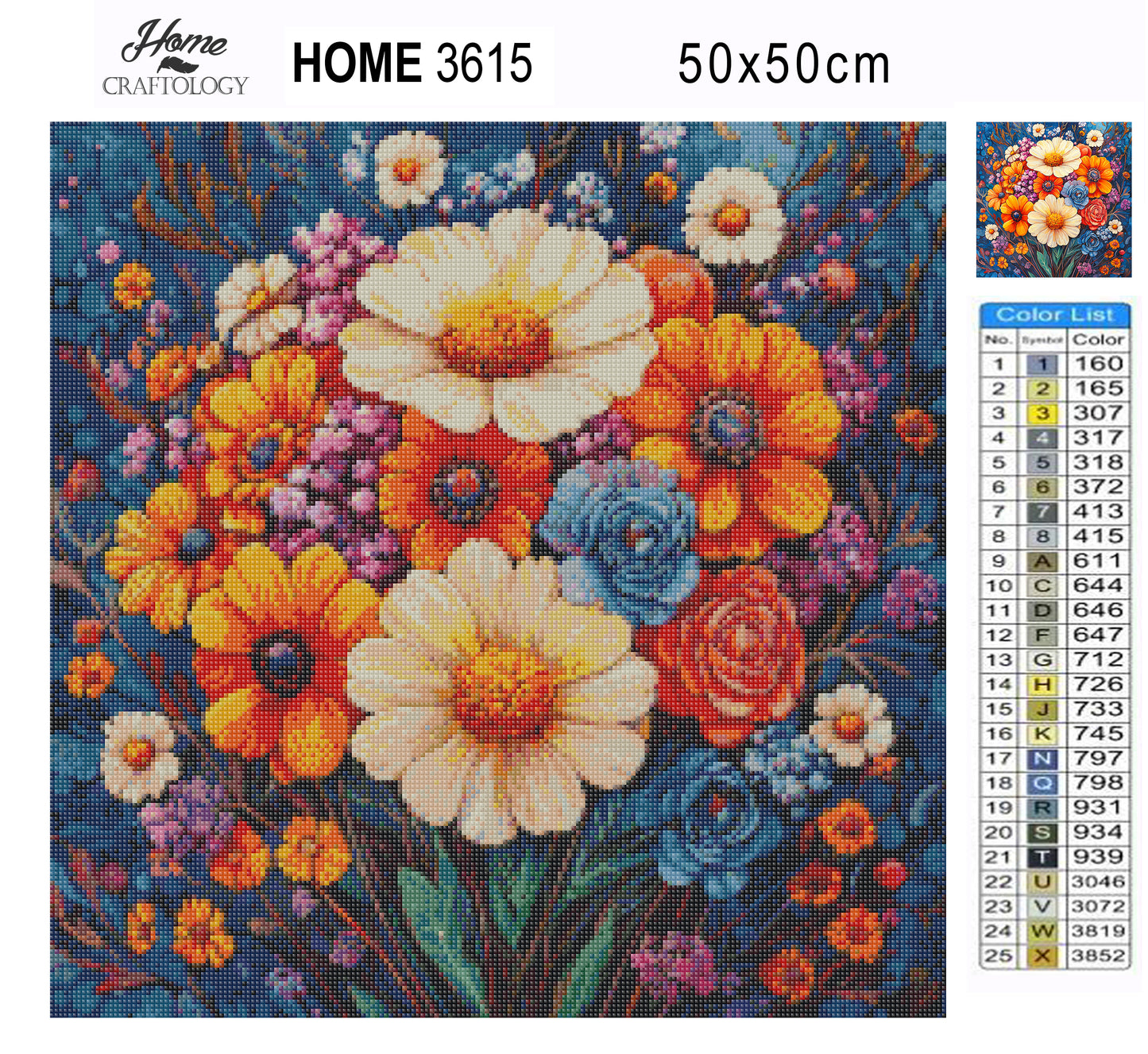 New! Painting of Flowers - Exclusive Premium Diamond Painting Kit