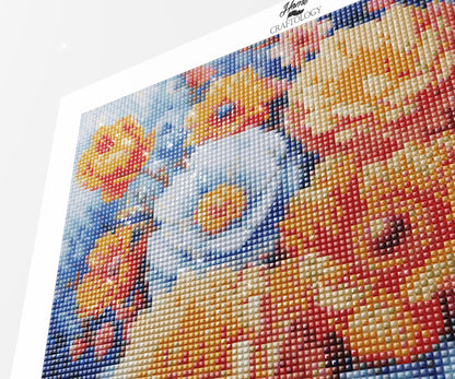 New! Warm and Beautiful Flowers - Exclusive Premium Diamond Painting Kit